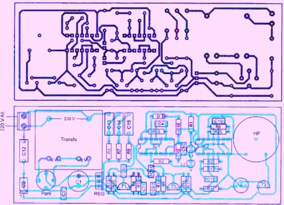 child cry alarm PCB