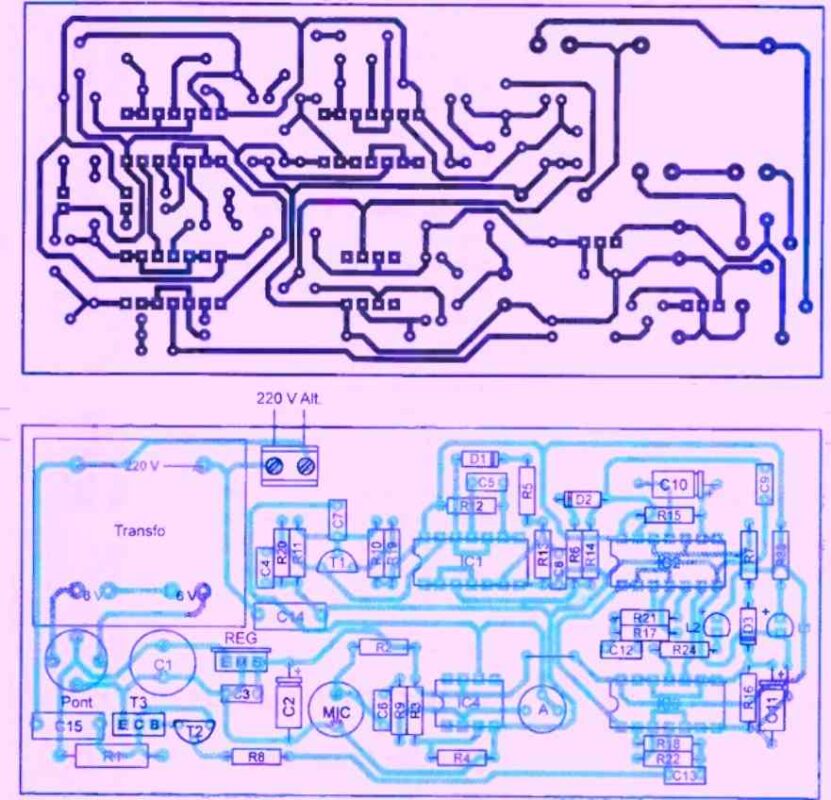 child cry detector PCB