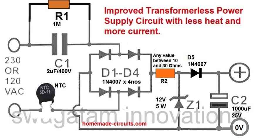 Mini transformateur 230 V / 12 V - 1000 mA / 12 Watts