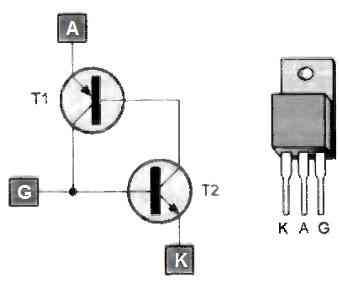 transistor analogy of triac