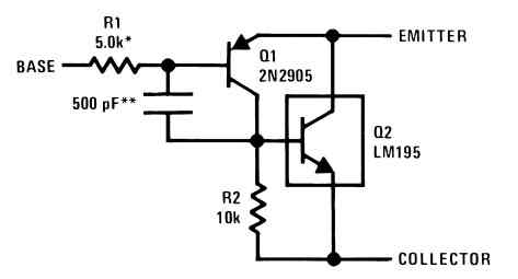 LM195 PNP power transistor