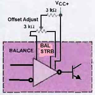 LM311 offset adjustment