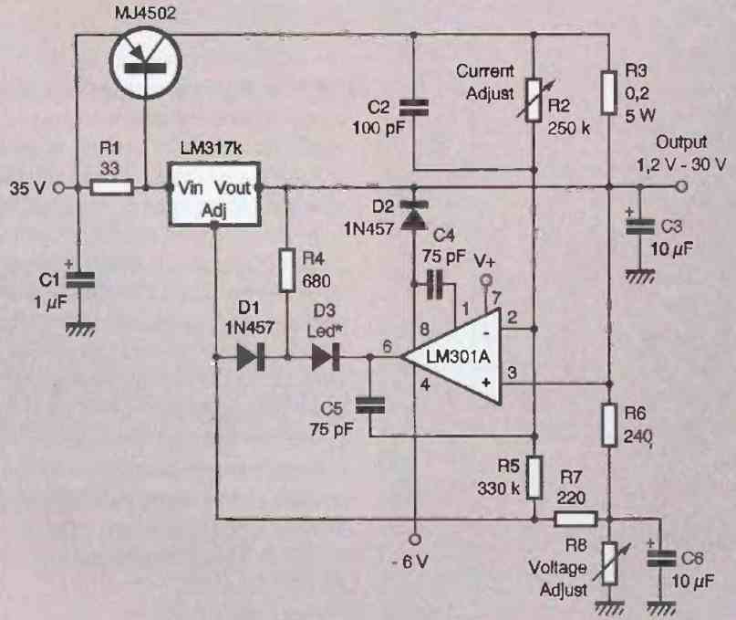 LM317 laboratory power supply circuit