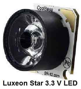 luxeon star 3.3 V LED