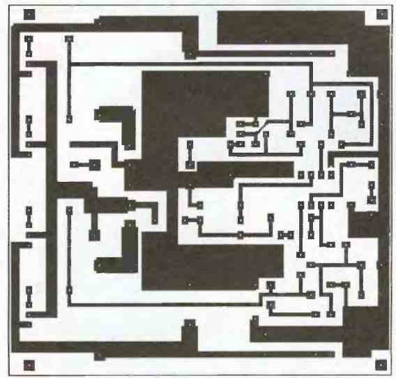 75 watt amplifier PCB track layout