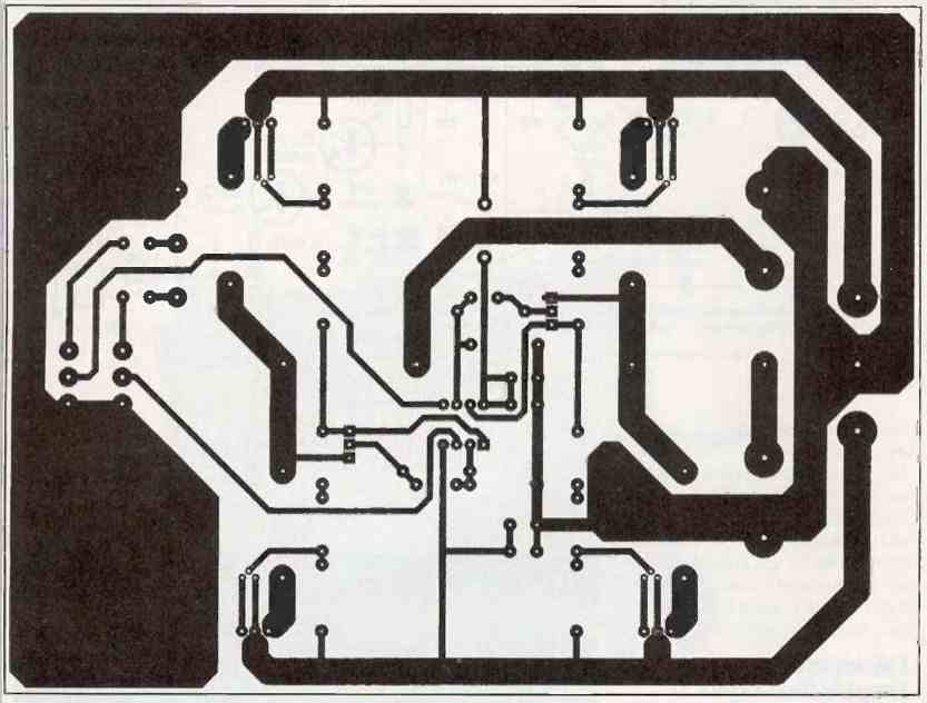 10 watt stereo amplifier PCB track layout