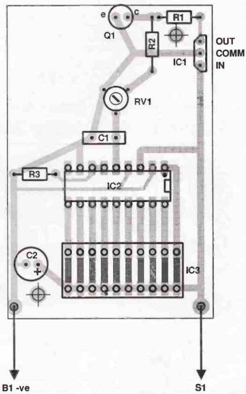 LM3914 light meter PCB design