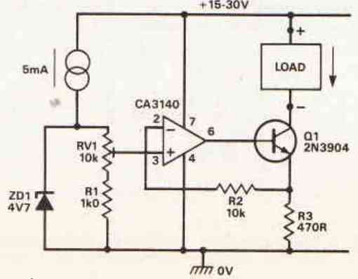 precise 1-10mA constant current generator circuit