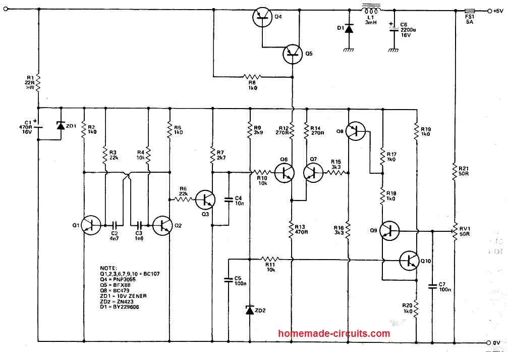 adjustable buck converter circuit