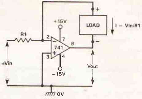 voltage-controlled bilateral constant current circuit