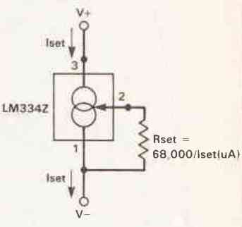 LM334Z as a Two-Terminal Current Source