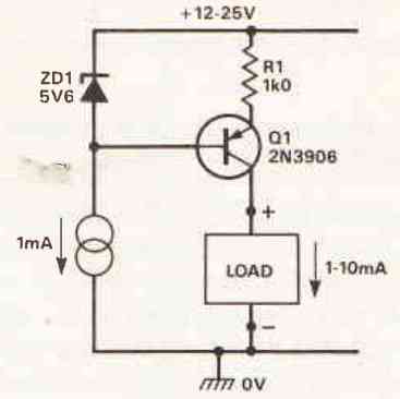 alteration ensures the zener current (and the zener voltage) remains constant
