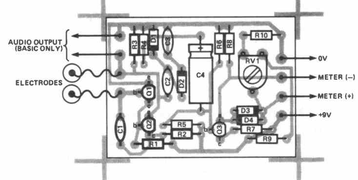 GSR biofeedback PCB layout