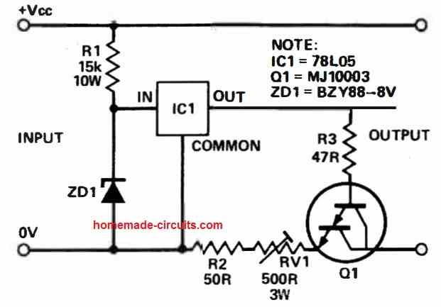 high voltage constant current source circuit