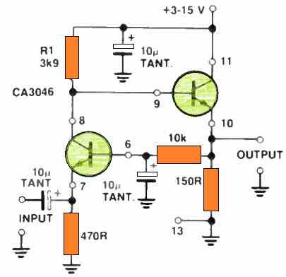 Common Base Common Collector Wideband Amp