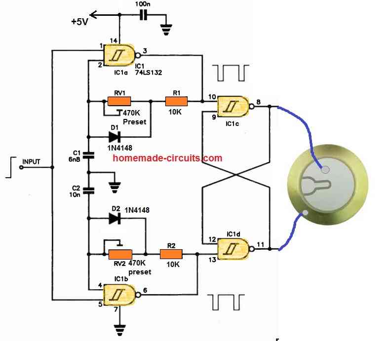 piezo alarm circuit