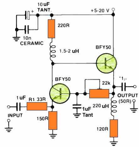 wideband power amplifier circuit