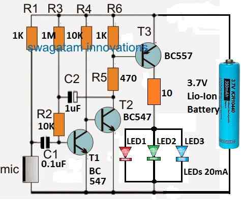 blinking bow tie LED circuit