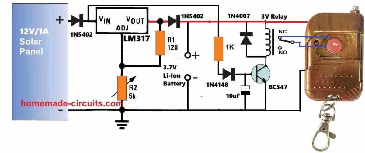 433 MHz transmitter module connection with relay