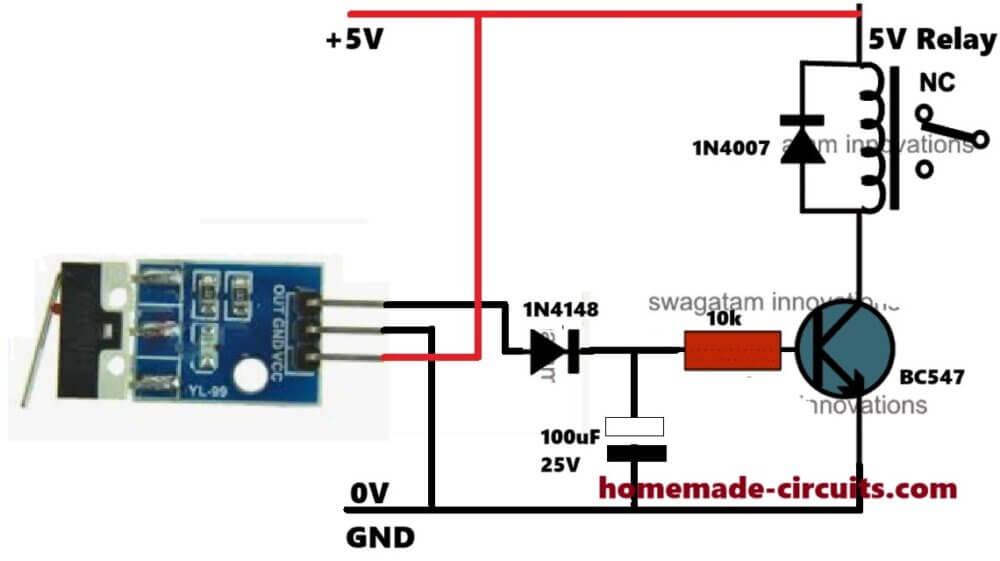 collision impact switch Relay driver intefacing