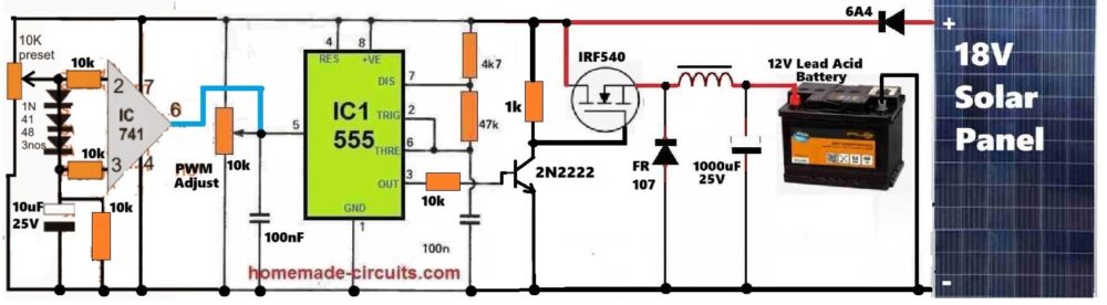 555 MPPT circuit