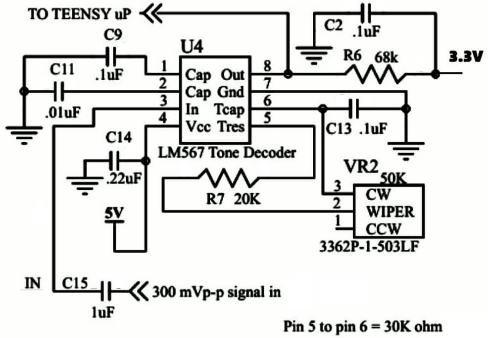 300 mV p p detector LM567