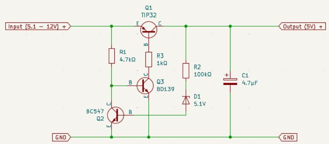 LDO voltage regulator cirrcuit